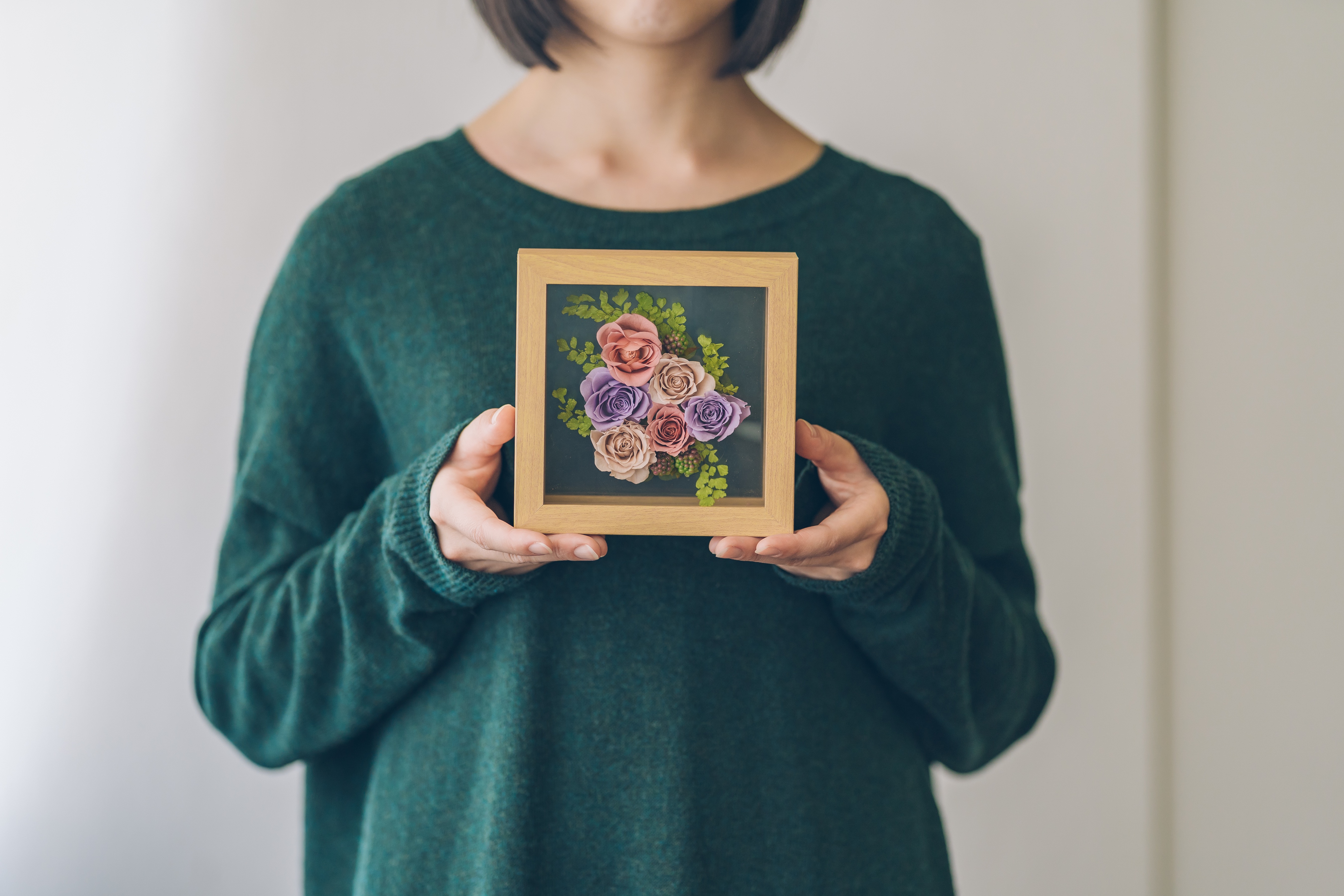 プリザーブドフラワーの喜寿祝い