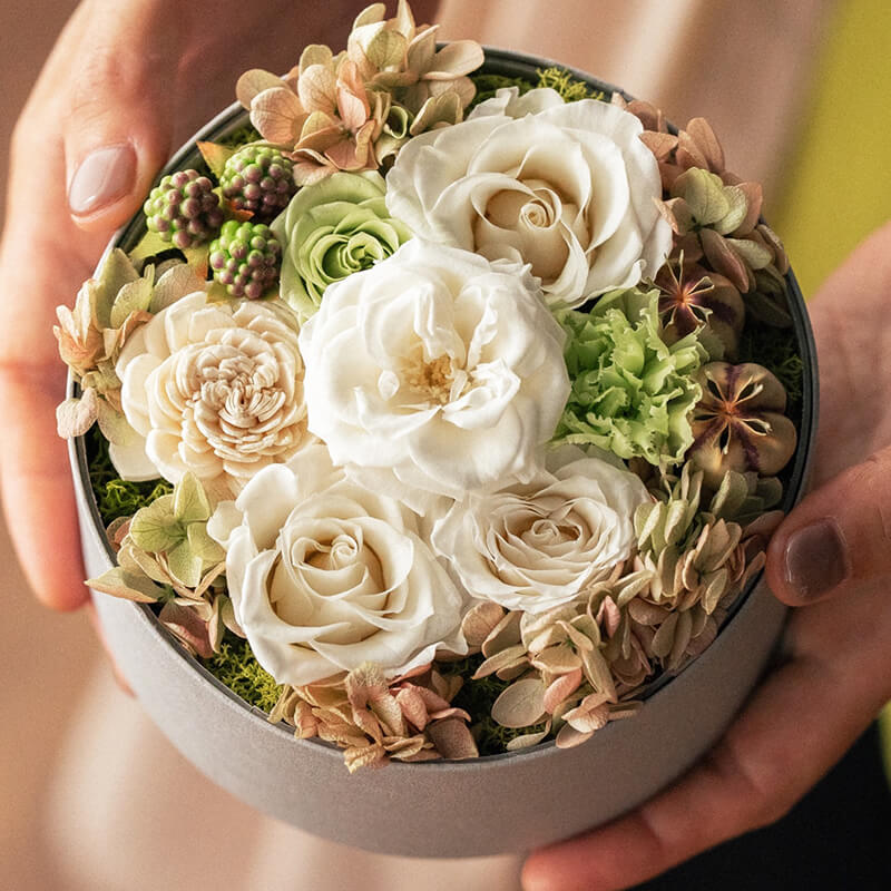 女性に喜ばれる退職祝い　プリザーブドフラワー