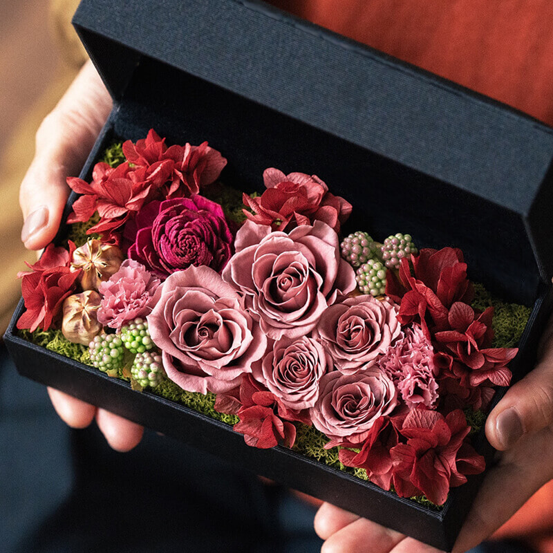 退職祝い人気・定番のブリザーブドフラワー