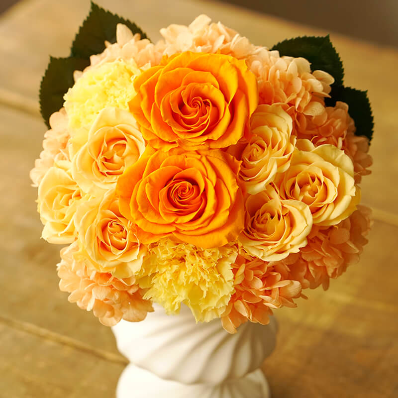 10,000円～15,000円退職祝いブリザーブドフラワー