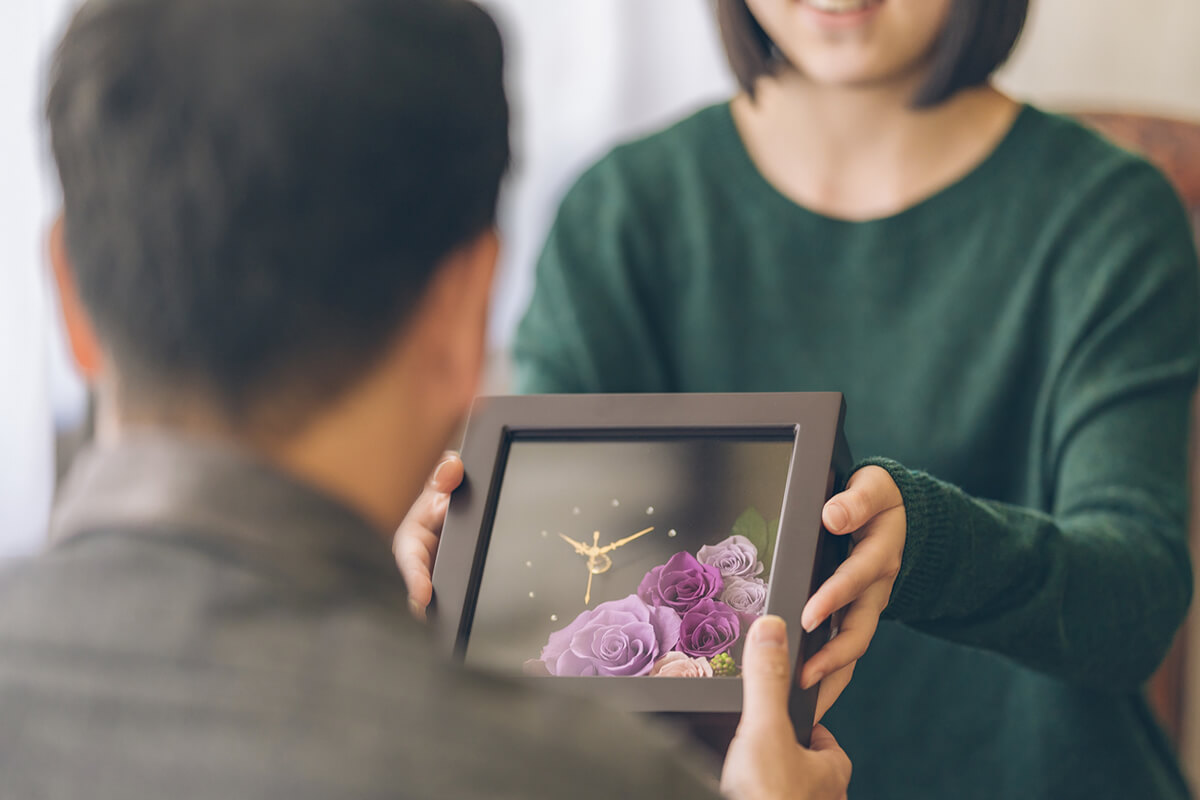 GROUNDの退職祝い　おしゃれなお花のプレゼント