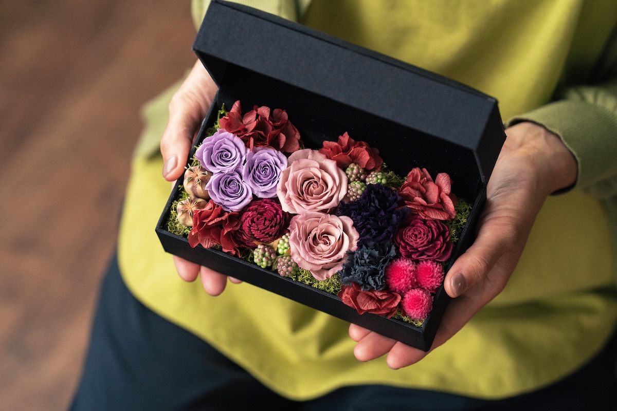 GROUNDの退職祝い　おしゃれなお花のプレゼント