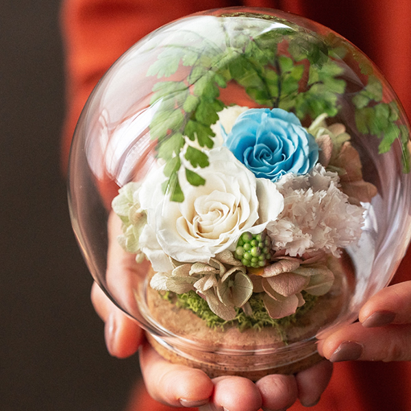 GROUNDの退職祝いガラスドーム