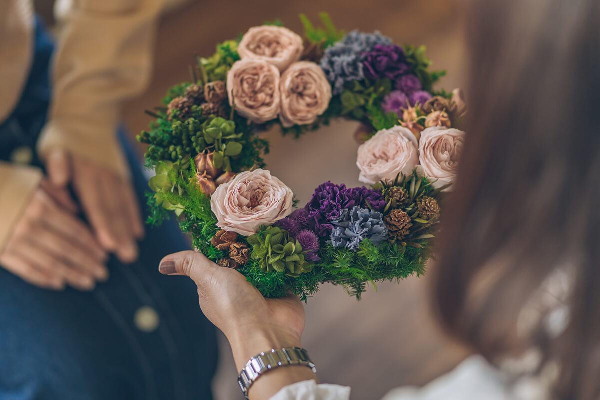 GROUNDの結婚祝い　おしゃれなお花のプレゼント
