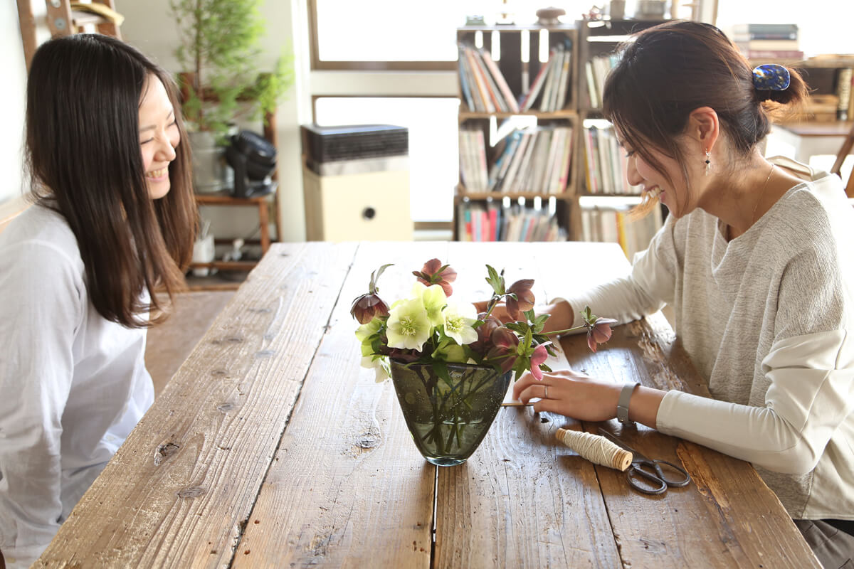 完全予約制のオーダーメイドフラワーお花屋さんGROUNDのホワイトデーのお返し　おしゃれなお花のプレゼント