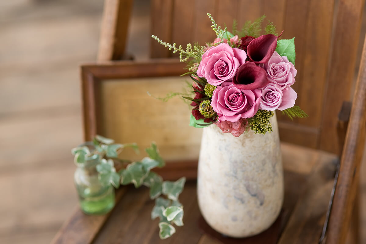 GROUNDの銀婚式　おしゃれなお花のプレゼント