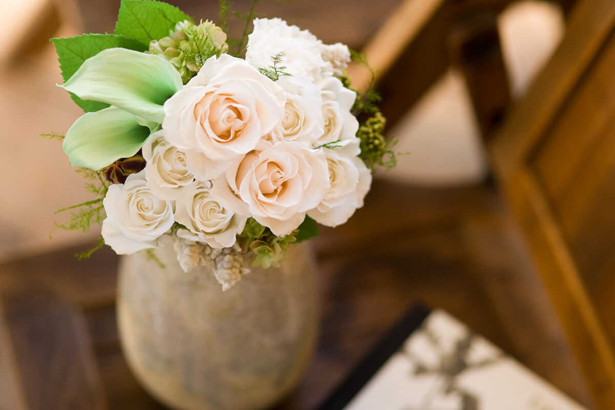 GROUNDの結婚25周年　おしゃれなお花のプレゼント