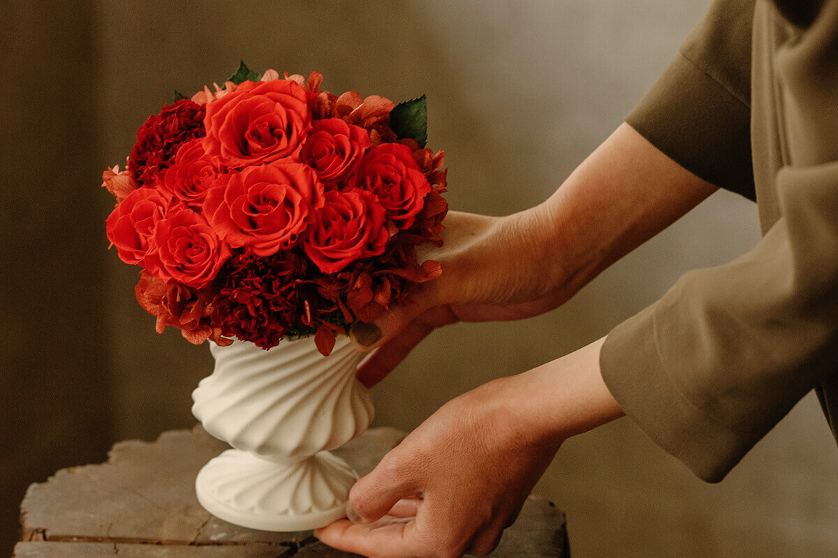 GROUNDの還暦祝い　おしゃれなお花のプレゼント