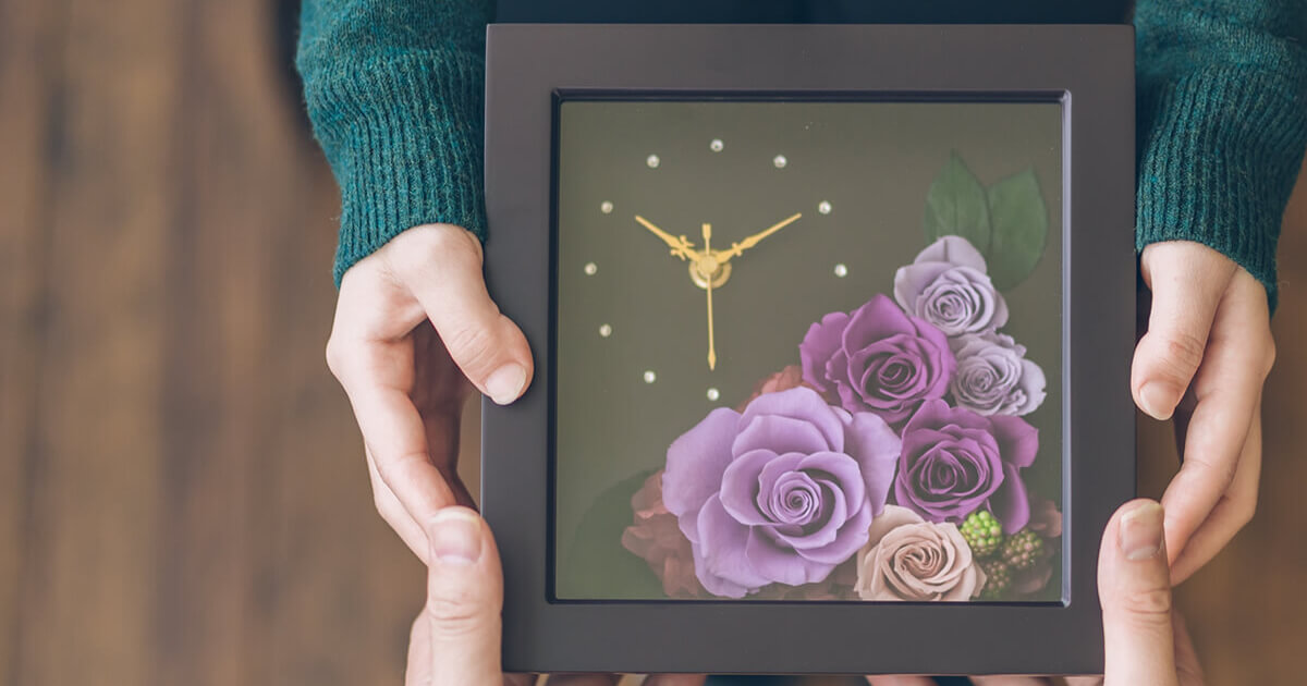 古希・長寿の祝いにおしゃれなブリザーブドフラワー